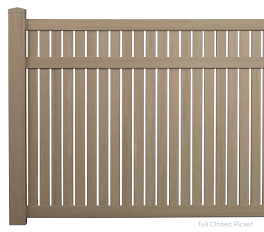 Tall Closed Picket Fence_Sarasota FL_FencingCrewe