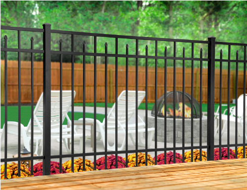 Aluminum Fence Style EO4200-BK