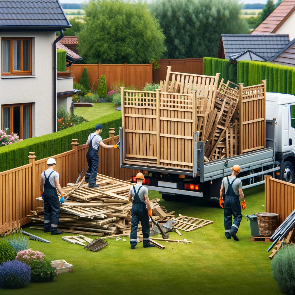 Professional Haul Away and Disposal Service for Old Fencing