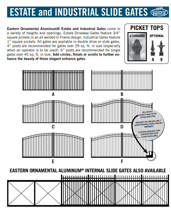 Assembled Aluminum Fence Gate