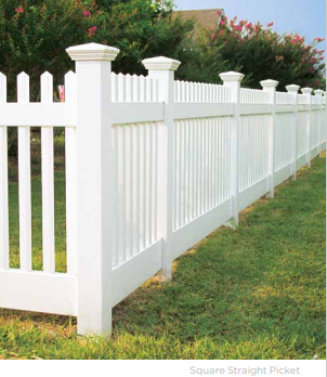 Vinyl T&G Picket Fence Panel 