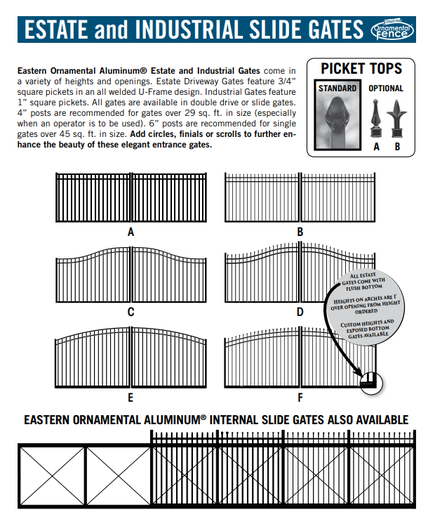 Assembled Aluminum Fence Gate