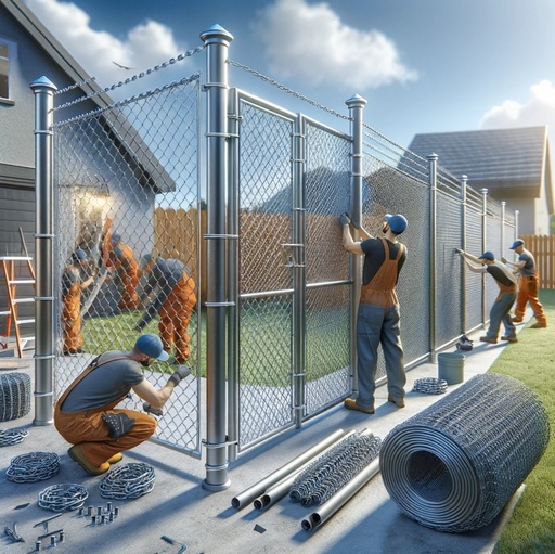 Chain Link Fence Installtion